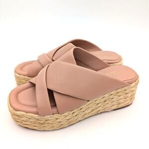 Andre Assous Calesa Women's Espadrille Platform Sandals Pink Size US7-7.5 EU38